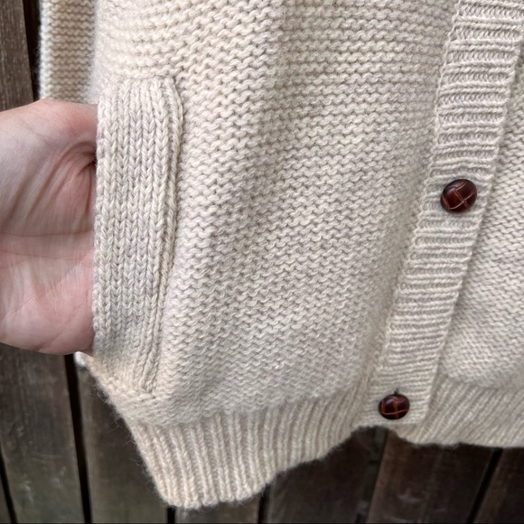 Peter’s General Stores Vintage Wool Button Down Sweater Cardigan Sz L - Picture 7 of 13